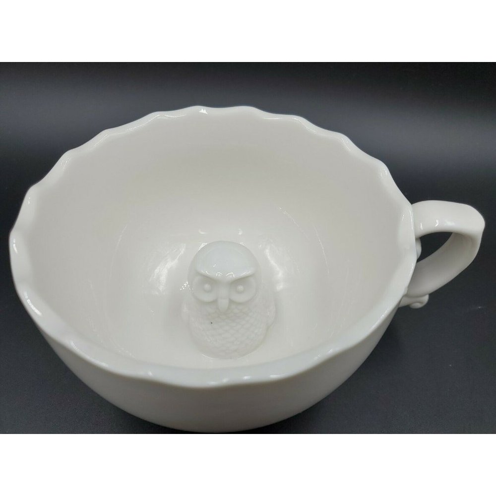 imm Living Hidden Animals Owl Mug Large Ceramic Coffee Tea Cup Owl figurine
